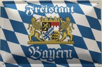 Blechschild 40 x 30 cm Freistaat Bayern Bayern - Neuhaus am Inn Vorschau