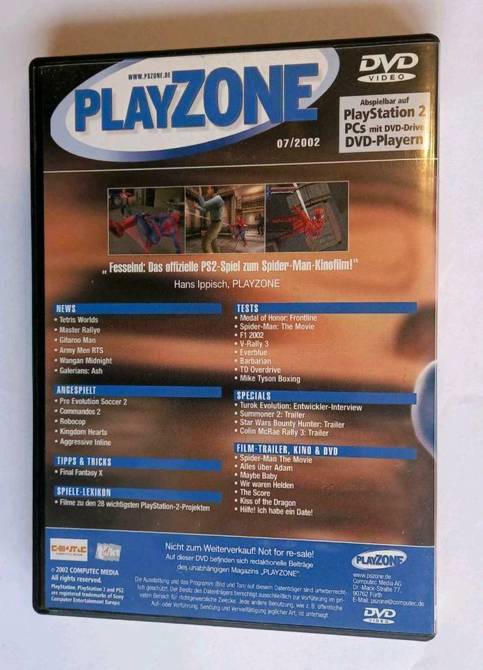 DVD von PLAYZONE - Magazin für Playstation 2 PS2 Spiderman in Berlin