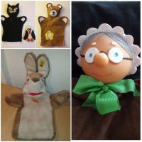 DDR Handspielpuppe Großmutter, Katze, Bär, Pinguin & STEIFF Hase Thüringen - Erfurt Vorschau