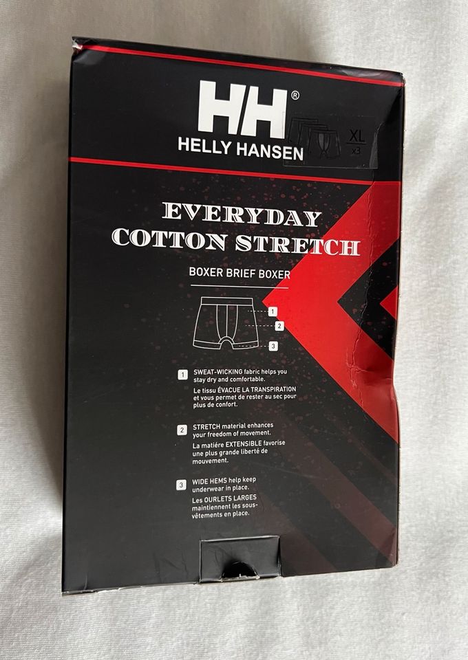 3X HH HELLY HANSEN Herren Boxer Brief Unterwäsche Größe XL in Hückelhoven