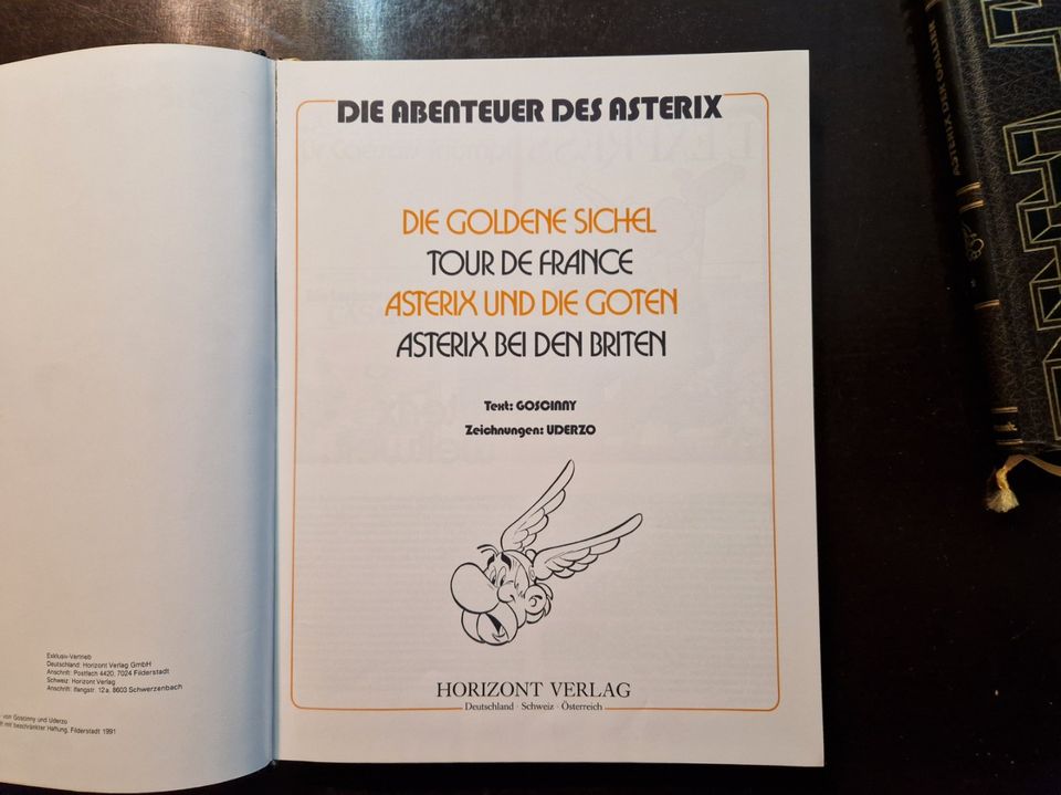 5 Stück Asterix Bücher in Leder gebunden 1-5 ungelesen 20 Titel in München