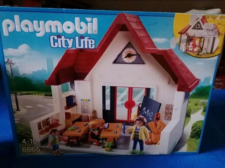 Playmobil Set 6865 und 6866 Schule Schulbus OVP in Vogelsdorf