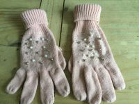 ** Winter Handschuhe Gr.ca M altrosa Strick mit Steinchen **(800) Bayern - Sachsenkam Vorschau