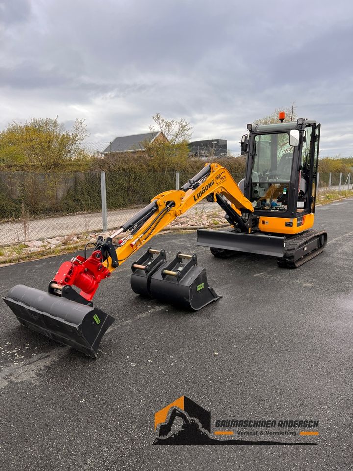 Vermietung Minibagger Bagger LiuGong 9027F 2,7 T  Mieten in Zwickau