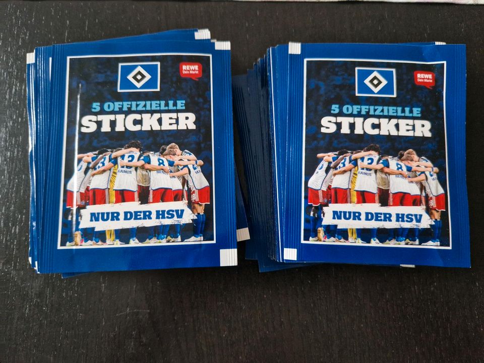 HSV Sticker Rewe Sammelaktion in Hamburg