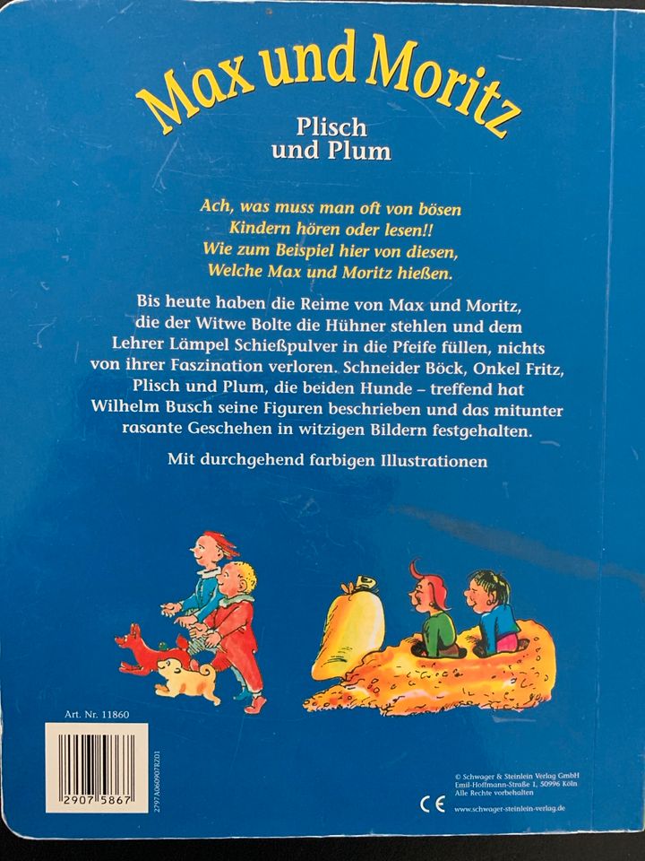 Max und Moritz Kinderbuch inkl. Versand in Villingen-Schwenningen