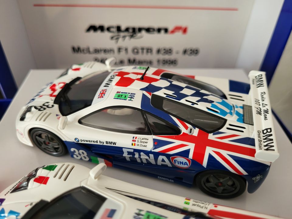 1:32 SLOTCAR >RevoSlot McLaren F1 GTR FINA Doppelset RS 0128< NEU in Muggensturm