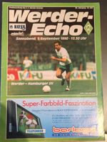 Stadionheft Programm SV Werder Bremen - HSV, 90/91 Niedersachsen - Edewecht Vorschau