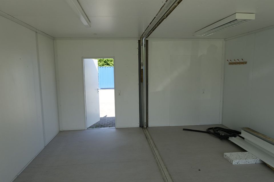 2x 20 Fuß Doppelcontainer, Bürocontainer, DUO-Anlage - RAL 9010 in Groß-Gerau