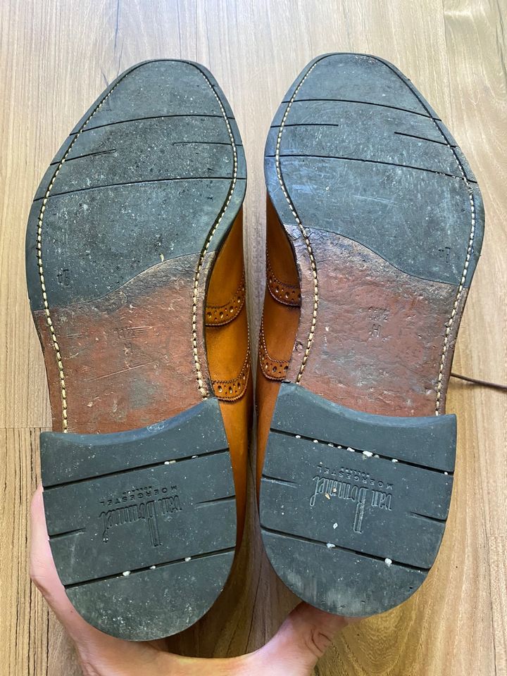 Floris van Bommel Business Lederschuhe 11,5 Cognac Kalbsleder 46 in Mannheim