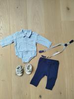 Feslicher Anzug Gr. 3 Monate (ca. Größe 62) Baby Taufe Hochzeit Bayern - Weichering Vorschau