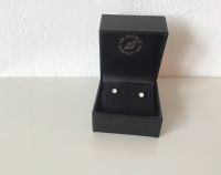 Ohrschmuck Stecker perlmutt glänzend weiß golden gefasst rund Bayern - Ustersbach Vorschau