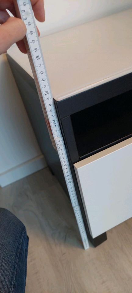 Ikea Besta TV Bank schwarzbraun mit Glasplatte in Lünen