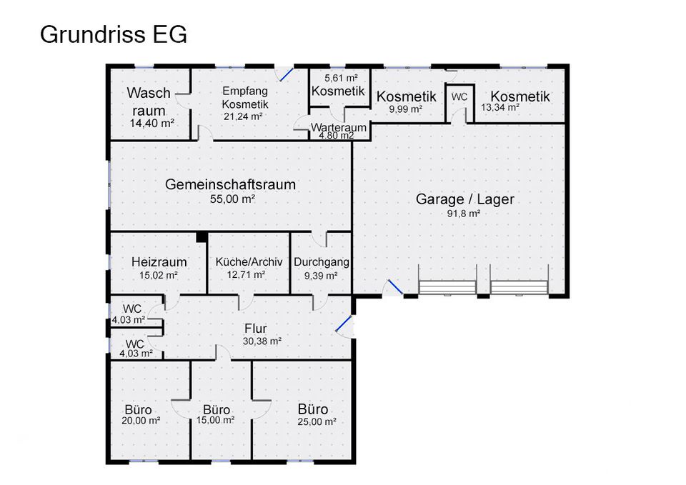 350 m² Gewerbeimmobilie mit Wohnoption 2 Garagen und großem Grundstück in Pössneck