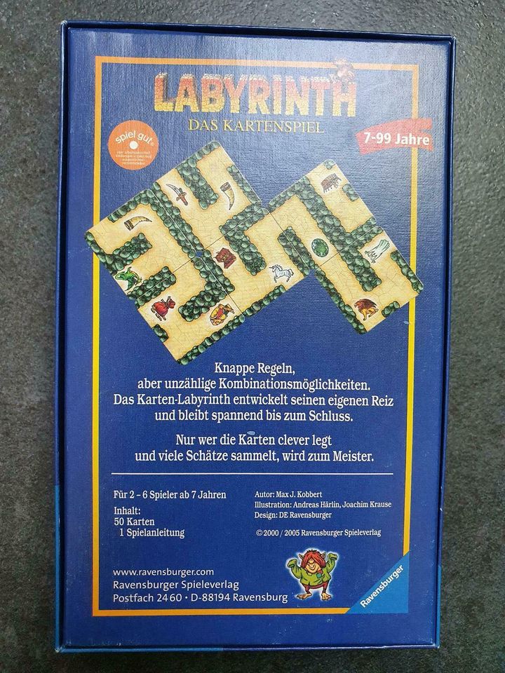 Labyrinth Kartenspiel NEUWERTIGER ZUSTAND in St. Georgen