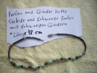 Perlenkette m. schwarzen Glieder 48 cm Türkise u. schwarze Perlen Lindenthal - Köln Sülz Vorschau