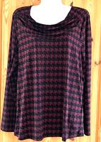 Attraktives Shirt Gr 38, Hahnentritt Design neu Helena Vera Schleswig-Holstein - Plön  Vorschau