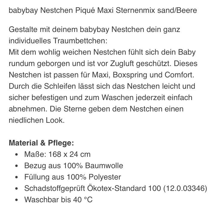 babybay Nestchen in Thierhaupten