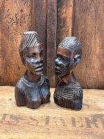 Afrika Kopf Büsten Holz Handarbeit geschnitzt Mann Frau Bielefeld - Ubbedissen Vorschau