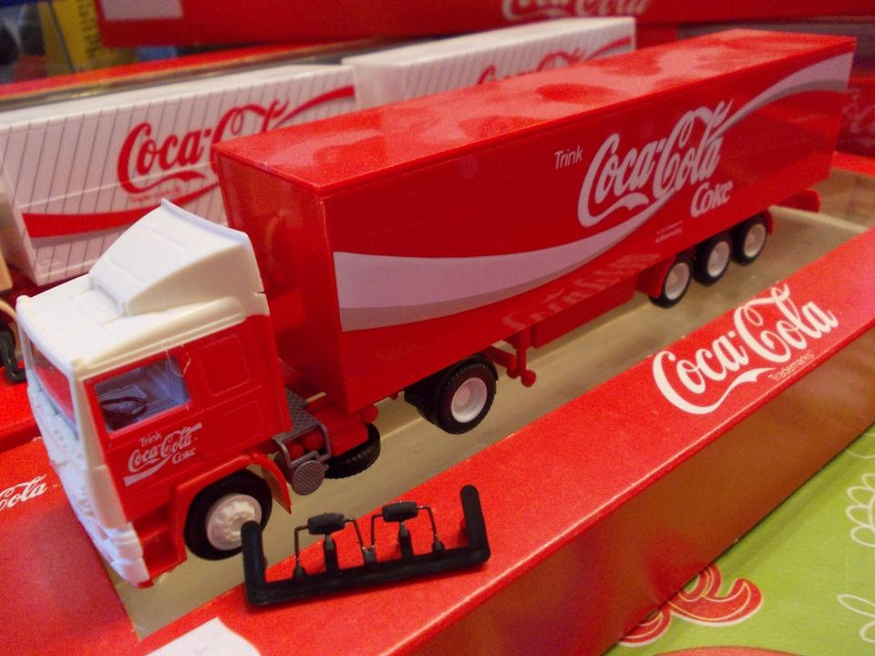 COCA COLA Lkw #Renault , White, Volvo #Albedo #1:87 Originalverp. in Dortmund