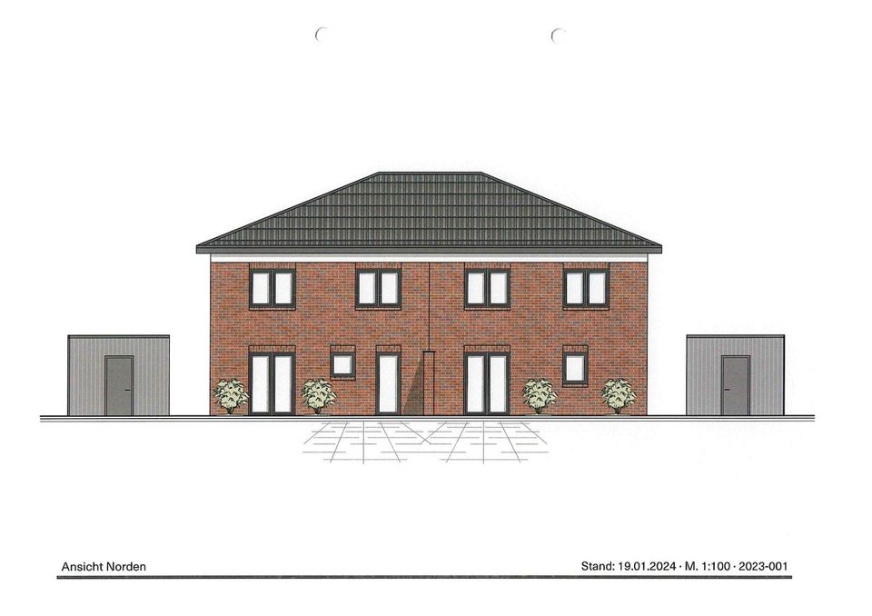 Hochwertige Neubau-Doppelhaushälfte (Haus 1) in ruhiger Wohnlage von Bakum. in Bakum