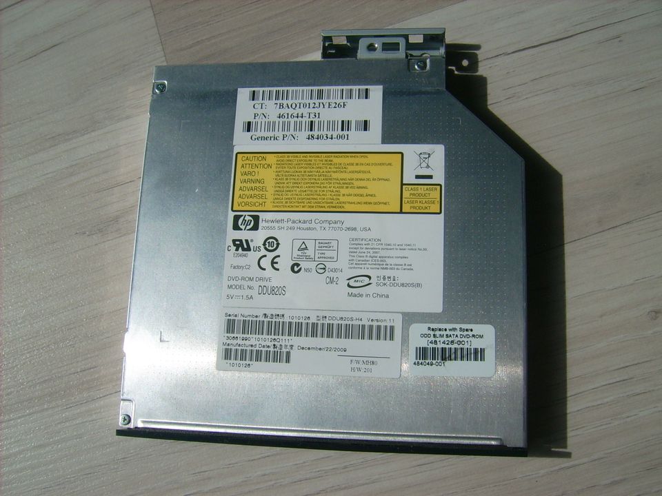 HP DVD ROM Drive Slim SATA DDU820S intern in Hannover