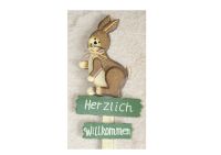 Hase - Steckschild aus Holz - Herzlich Willkommen – Niedersachsen - Edemissen Vorschau