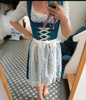 Dirndl mit Spitzentop und Spitzenschürze, Dirndlschürze, blau Bayern - Gröbenzell Vorschau