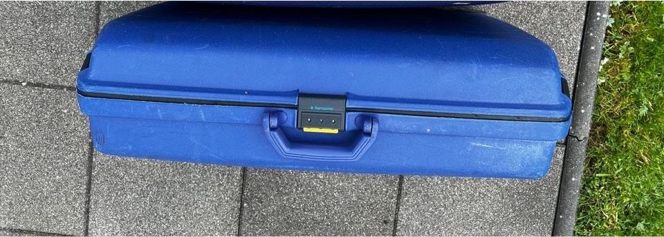 Koffer Hartschalenkoffer Samsonite Reise Blau in Frankenberg (Eder)
