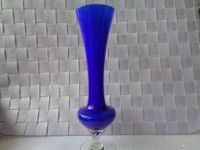 Vase, Vintage Blau, Handmade, 20.5cm Bayern - Würzburg Vorschau