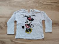 Weißes Langarmshirt Gr. 92 18-24 Monate Zara Minnie Maus Disney Sachsen - Freiberg Vorschau