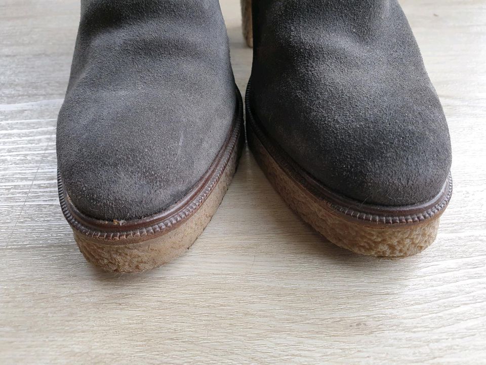 Stiefeletten Marc O Polo, Gr.37, Wildleder grau, wie Neu in Neumarkt i.d.OPf.