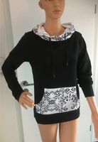 Pullover Hoddie Pulli Sweatshirt Gr. XS 32/34 schwarz weiß neu Niedersachsen - Ganderkesee Vorschau