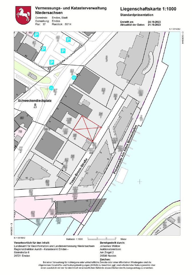 3 Stellplätze im Herzen von Emden, direkt am Delft! in Emden