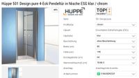 Hüppe 501 Design pure Pendeltür Echtglas Nische Bayern - Pegnitz Vorschau
