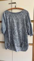❤️hübsches Damen Shirt aus Leinen, Made in Italy/ blau, Gr.40❤️ Hessen - Groß-Umstadt Vorschau