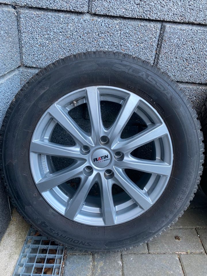 16 Zoll Alufelgen (Platin) - 215/60 R16 99H - 5 x 112 LK in Salzmünde