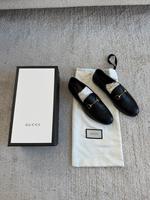 Gucci - schwarze Brixton Loafer aus Leder mit Horsebit Gr. 38,5 Berlin - Mitte Vorschau