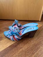 CAFéNOIR Clogs Highheel Pantoletten Shabby Used Look Blockabsatz Hessen - Bad Homburg Vorschau