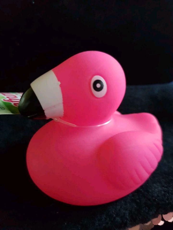 Quietsche Ente Badeente LED Flamingo Deko Badewanne