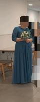 Abendkleid in rauchblau, Gr. 44/46 mit Glitzerstoff Niedersachsen - Ankum Vorschau