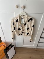 H&M Bluse L schwarz weiß Punkte gepunktet neu beige cropped hemd Bayern - Aichach Vorschau