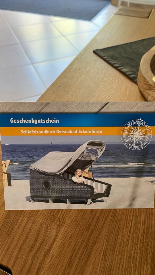 Schlafstrandkorb - Geschenkgutschein in Gettorf