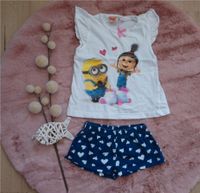 Sommer Set Shirt Shorts Minions Mädchen Gr. 98/104 Niedersachsen - Rühen Vorschau