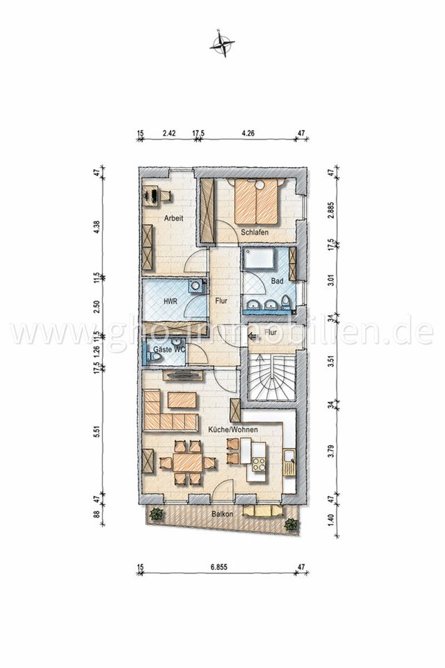 Newcomer: NEUBAU-Eigentumswohnung im Niedrigenergiehaus mit Grünfläche oder Balkon in Tarmstedt