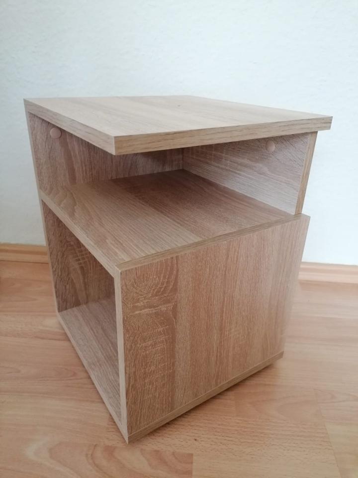 Nachttisch Nachtschrank Couchtisch Beistelltisch Eiche Sonoma in Dresden