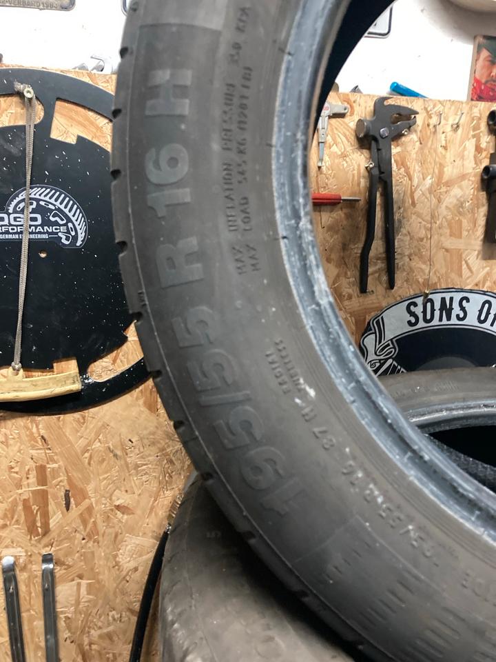 4 Sommerreifen 195/55R16 DOT2013 Continental Ecocontact 5mm in Zandt