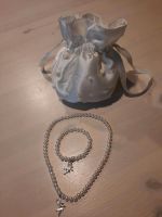Blumenmädchen Tasche/Beutel weiß, Perlenkette +Armband Nordrhein-Westfalen - Gladbeck Vorschau