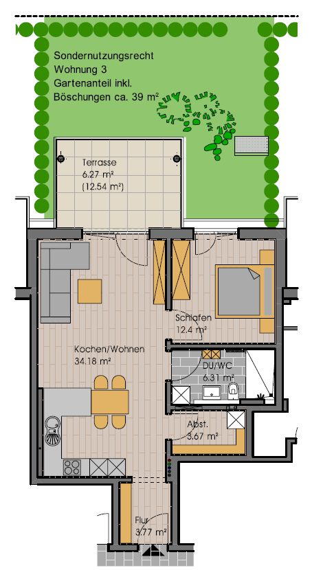 Direkt vom Bauträger! Wohnungen in Attenhausen. Wohnung 3 von 15. Baubeginn 2024. in Sontheim