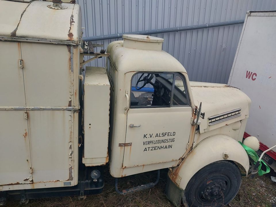 Borgward B 555 A Teileträger Schlachtfahrzeug Motor läuft in Rudersberg